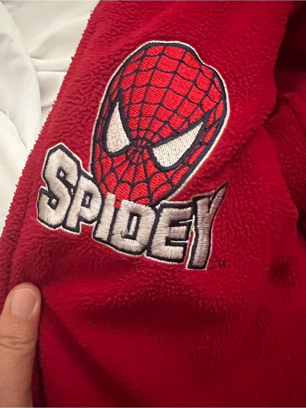 Children's Navy & Red Spider-Man Hooded Puffer Jacket